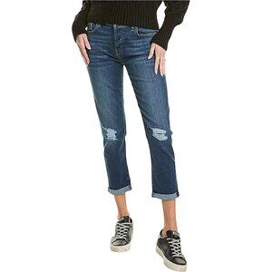 Joe's Jeans Billie Mid-Rise Boyfriend Slim Crop Japanese Denim Distressed - 27